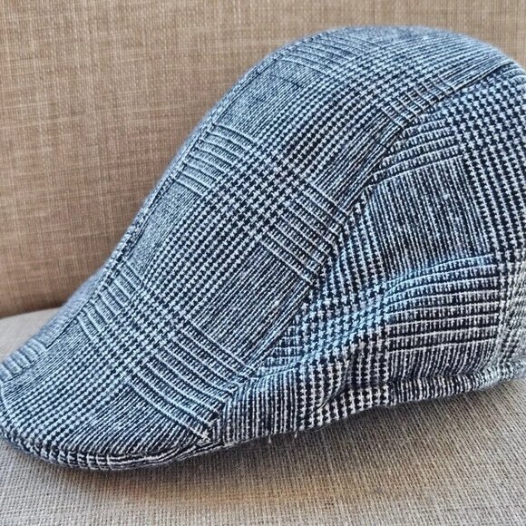 Men Hat Gatsby Gray Cap Hat Newsboy Hat Size 58 New - Picture 3 of 12
